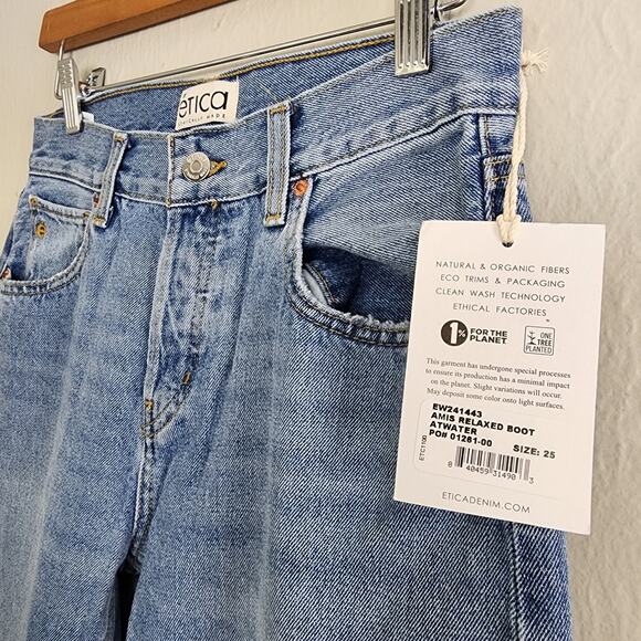 NEW Etica Anthropologie Amis High Waist Relaxed Bootcut Jean in Atwater - Picture 6 of 9